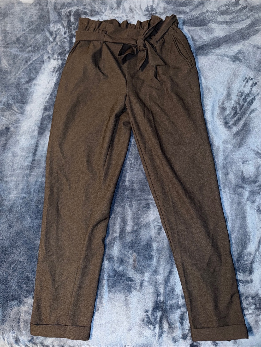 Women’s Paperbag Waist Dress Pants - Black